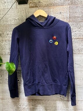 UT by Uniqlo x KAWS x Sesame Street | Characters Hoodie - Unisex XS, Navy Blue